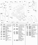 Part Location Diagram of 825599 Briggs and Stratton Cylinder Assembly